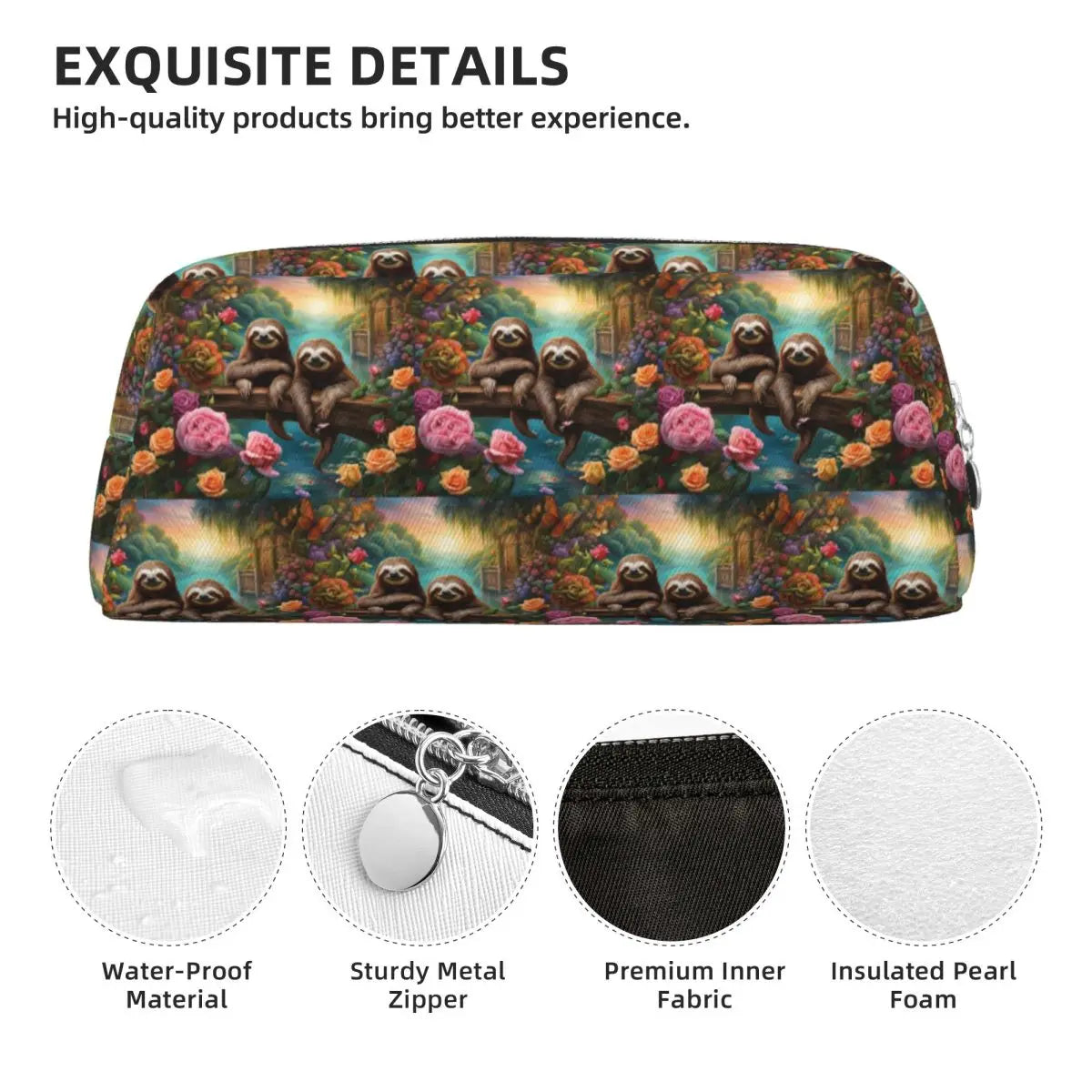 Dreamy Jungle Sloths Pencil Case