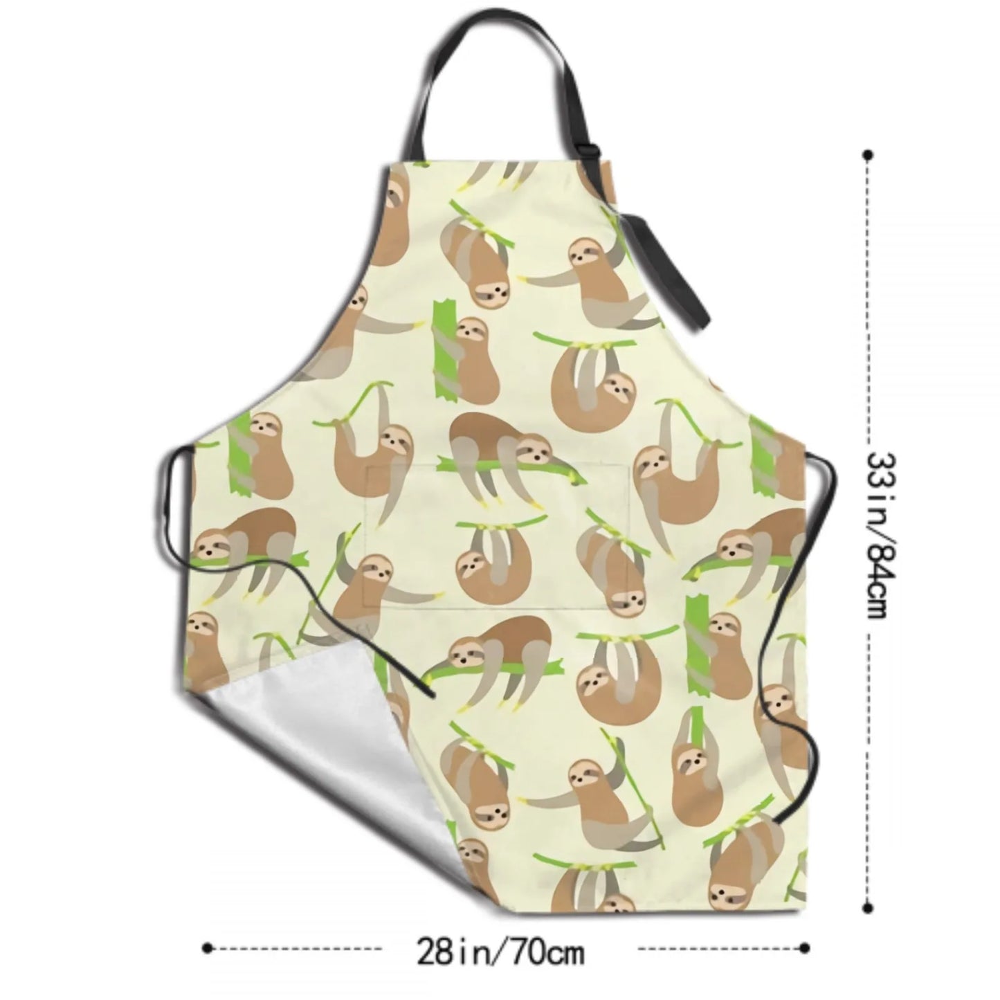 Cute Sloth Waterproof Aprons