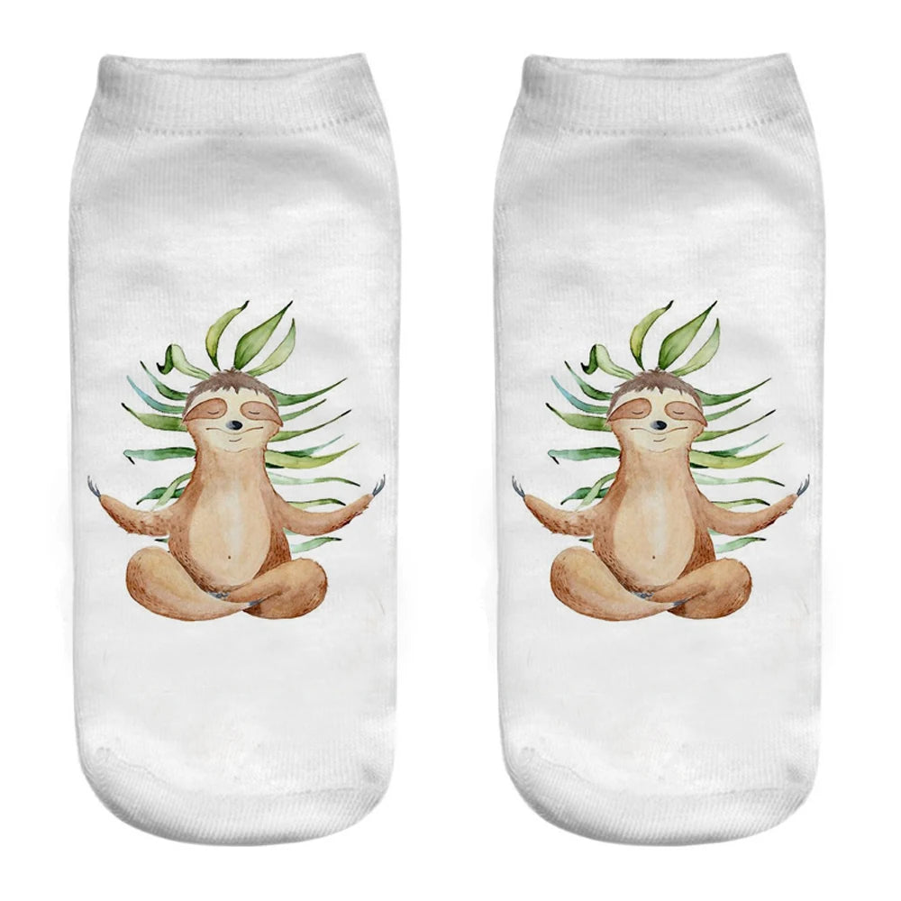Sloth Short Ankle Socks