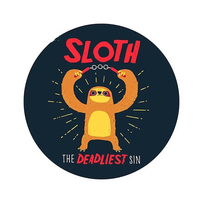 Not Fast Not Furious Sloth Car Sticker