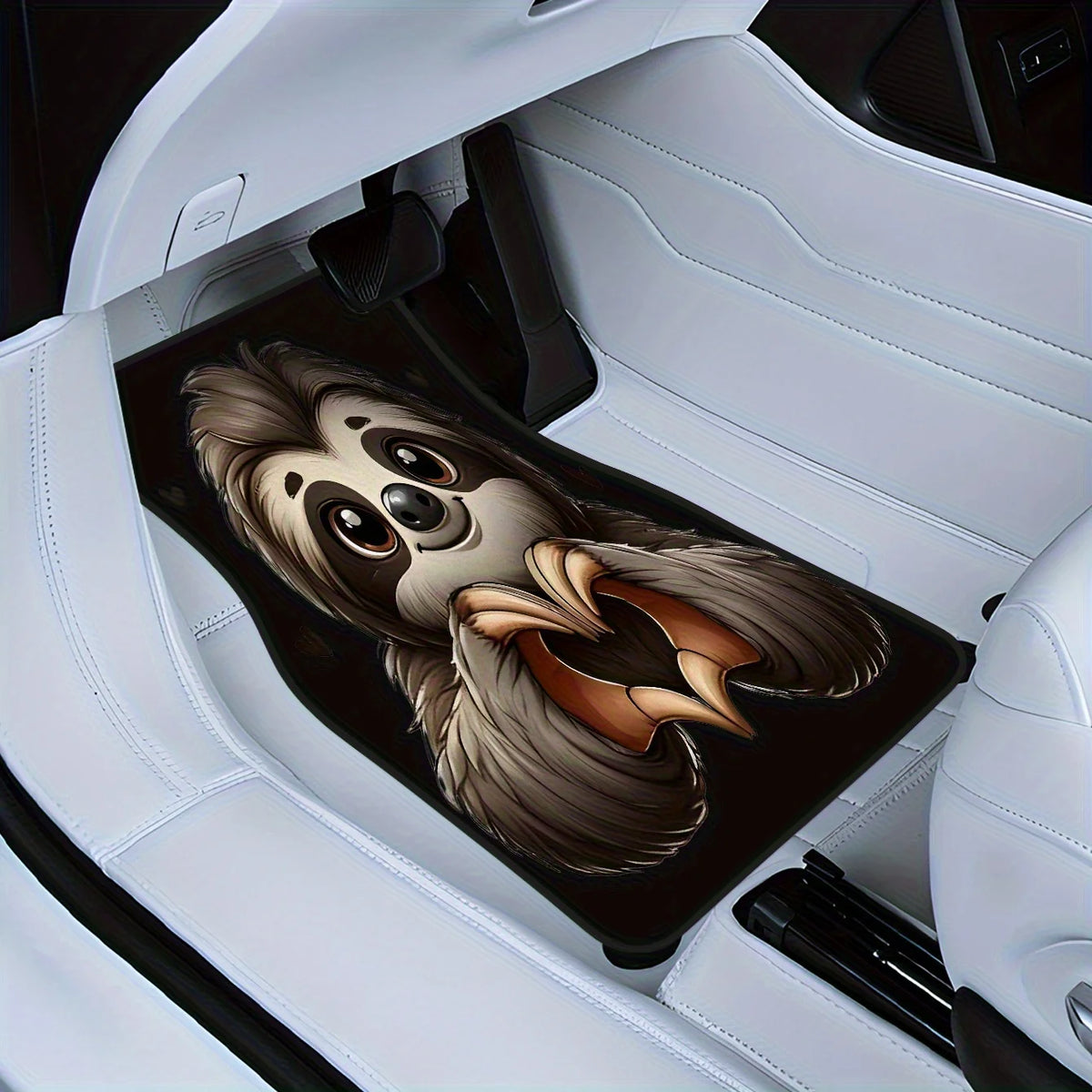 4 Piece Sloth Car Mats