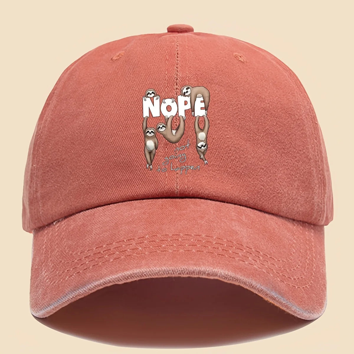 Nope Not Going To Happen Sloth Baseball Cap product photo 11
