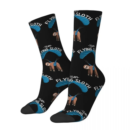 Paragliding Flying Sloth Socks