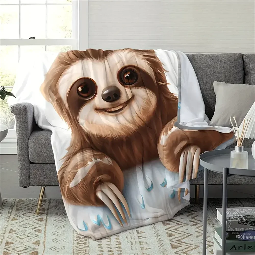 Adorable Sloth Flannel Blanket