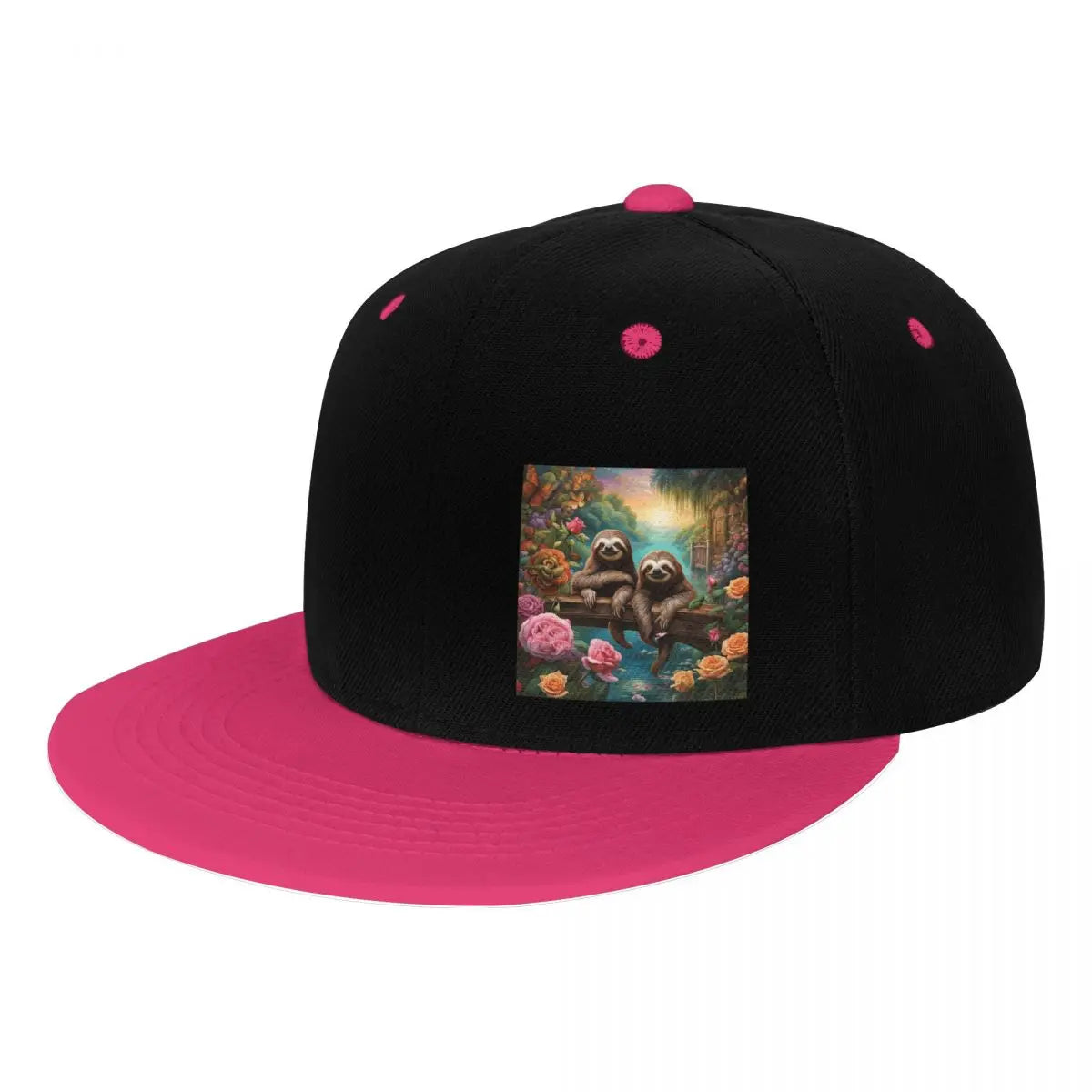 Sloth Scene Picture Baseball Cap