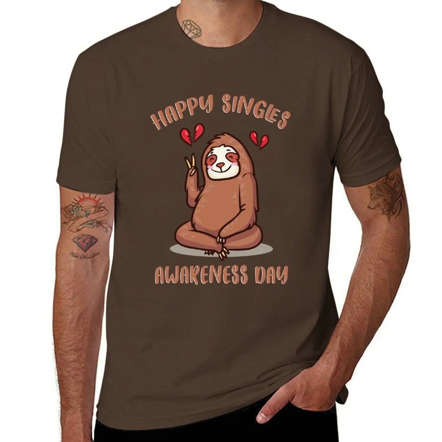 Happy Single Day Sloth T-Shirt