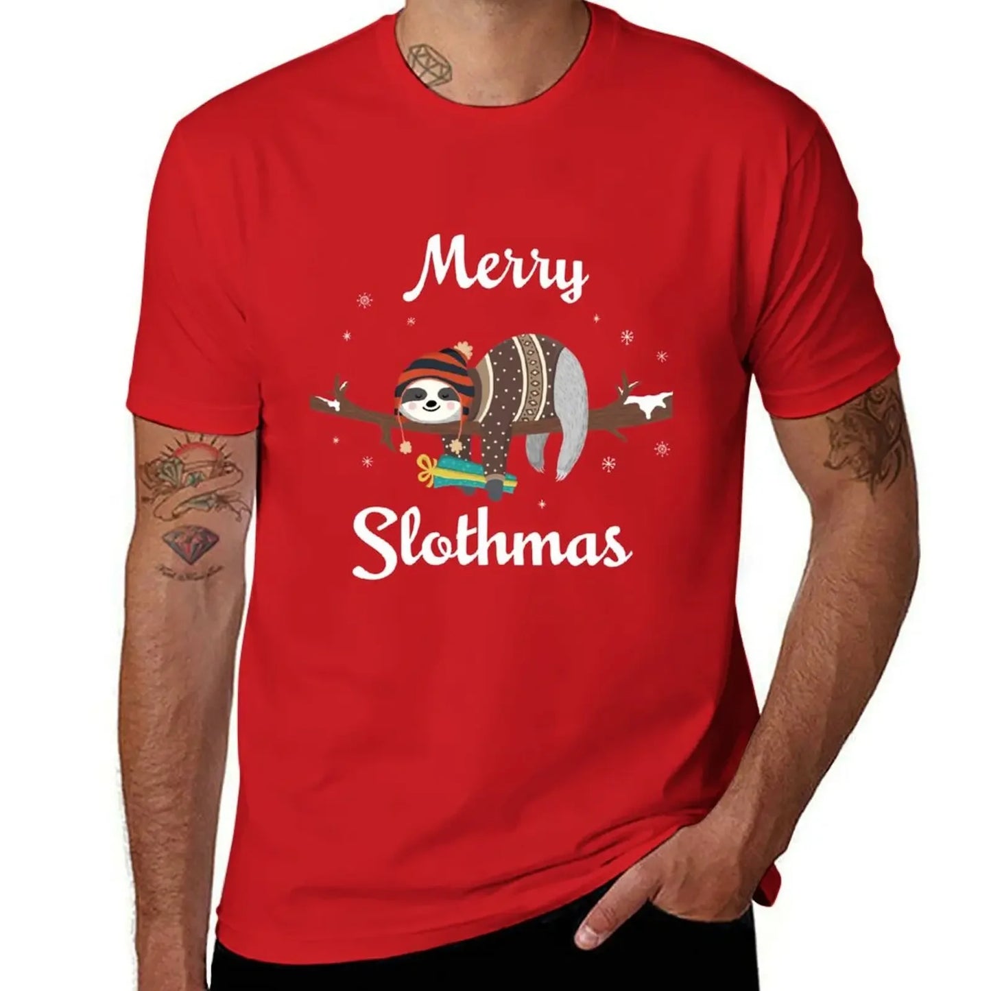 Merry Slothmas Christmas T-Shirt