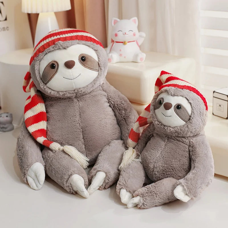 Cuddly Stuffed Christmas Sloth Plush Toy