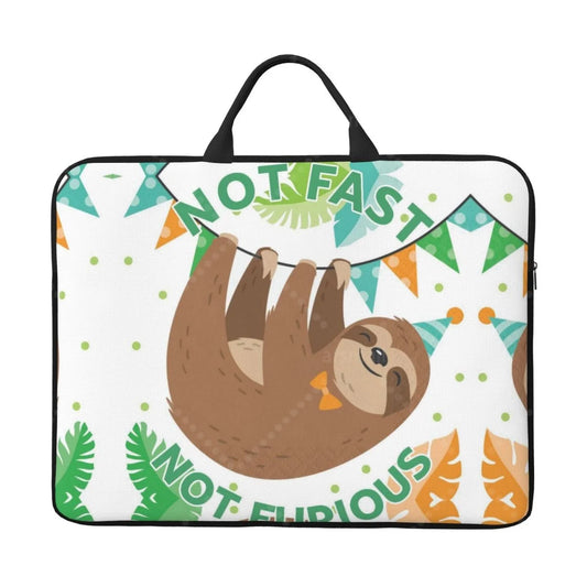 Not Fast Not Furious Sloth Laptop Bag product photo 1