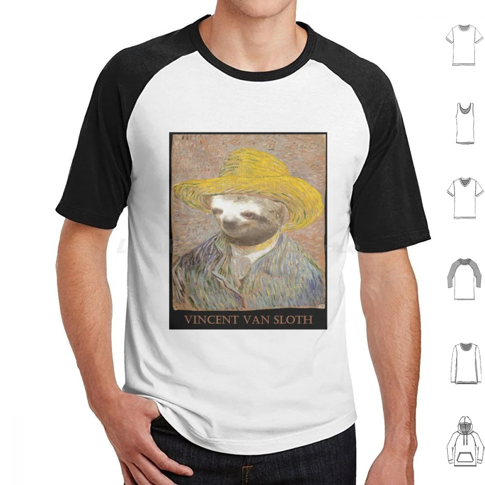 Vincent Van Sloth Art T-Shirt