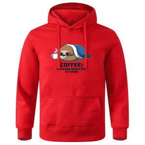 Coffee Because Adulting Is Hard Hoodie