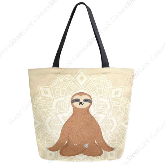 Zen Sloth Tote Bag