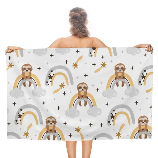 Rainbow Sloth Towel