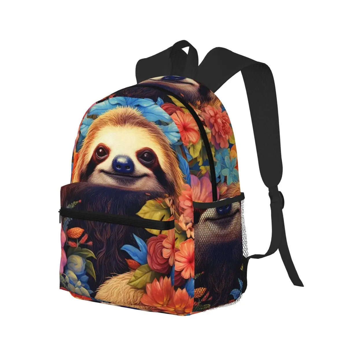 Whimsical Sloth On Tropical Leaf Backpack