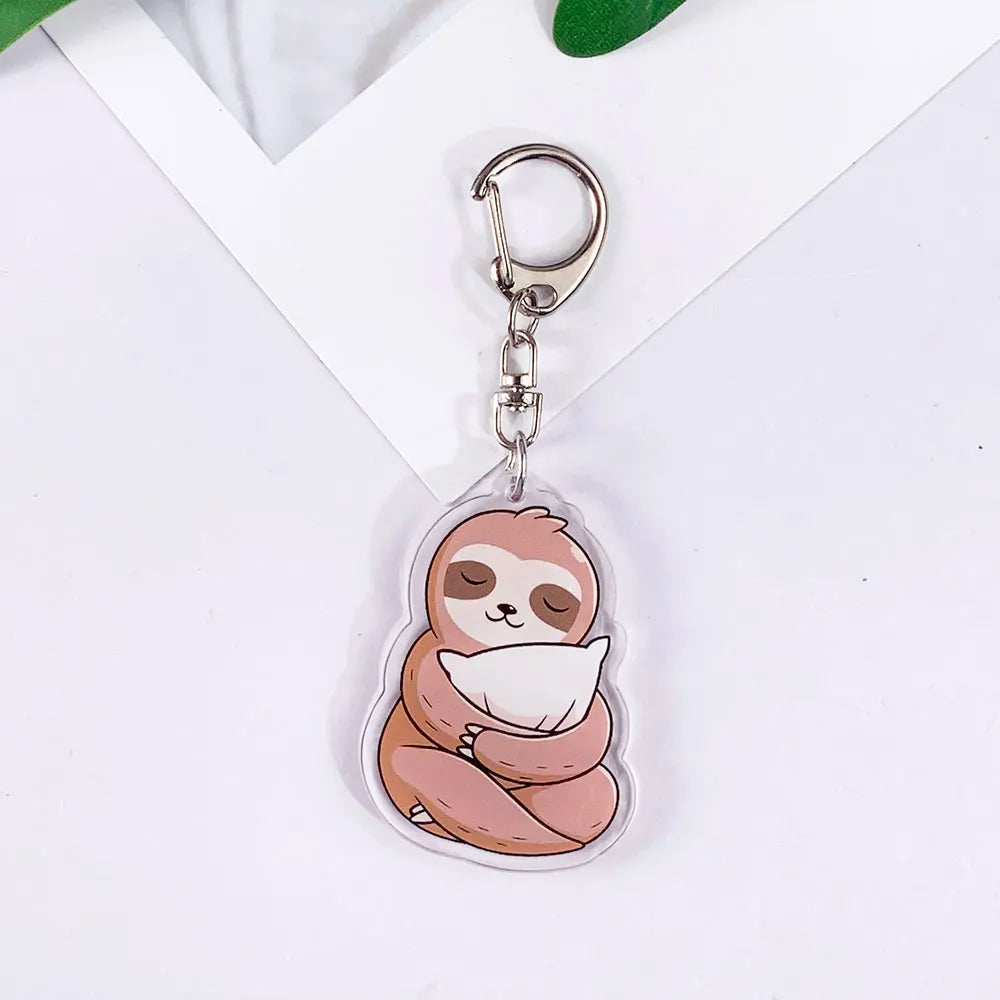 Sloth Acrylic Keychain