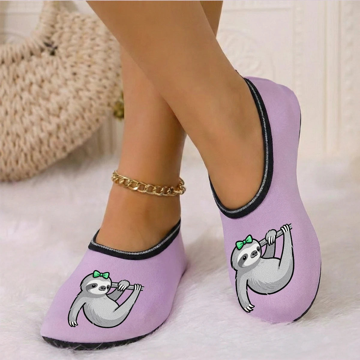 Sloth Colorful Slippers