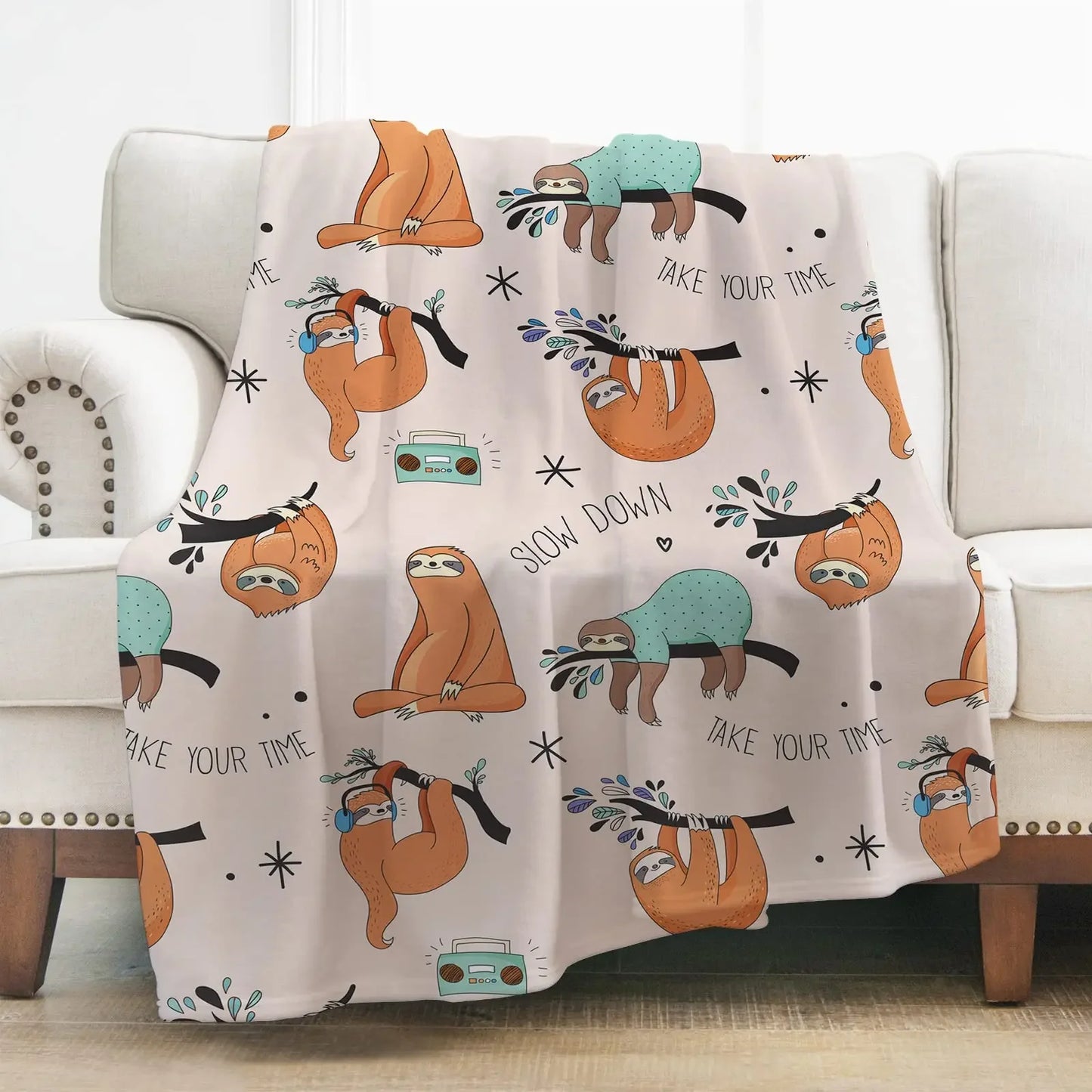 Sloth Theme Blankets