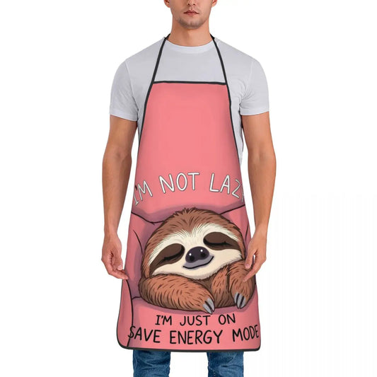 I'm Not Lazy Sloth Apron