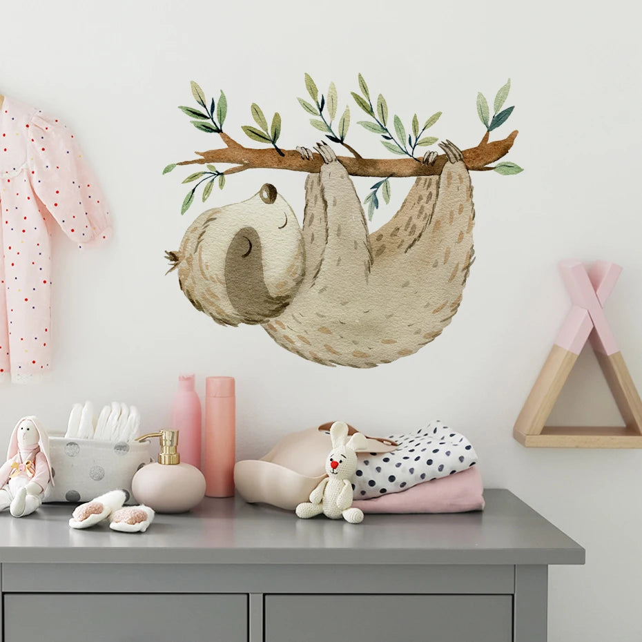 Sleepy Sloth Wall Stickers