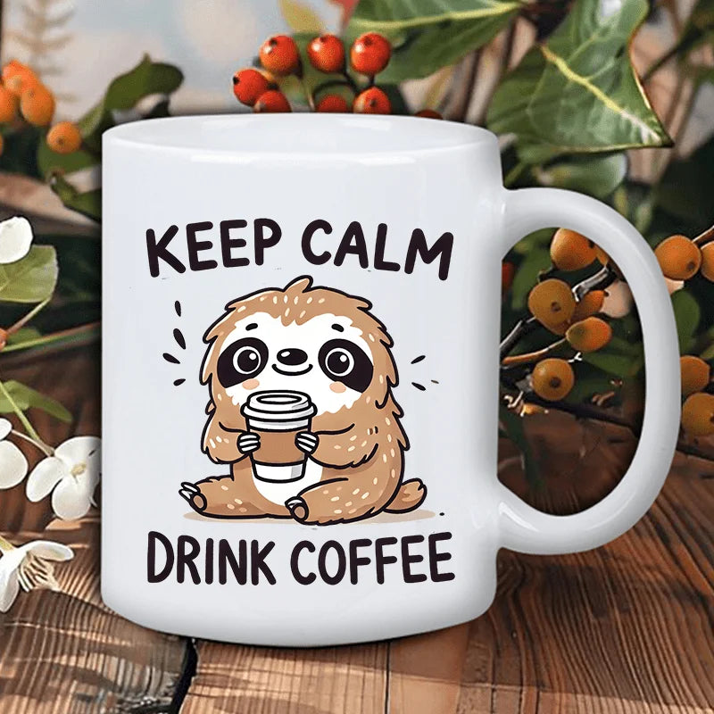 Keep Calm Drink Coffee Sloth Mug