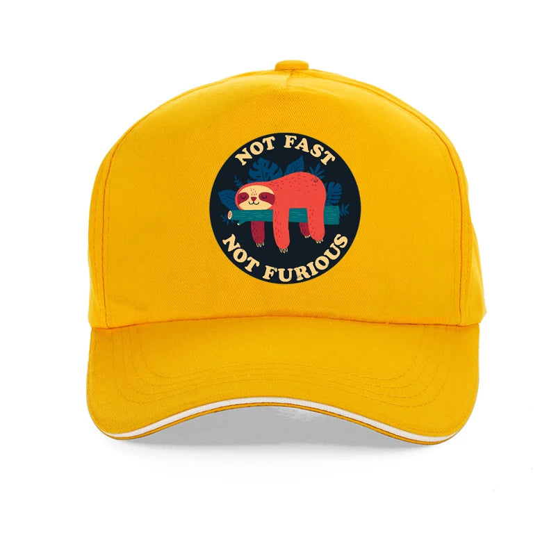 Not Fast Not Furious Sloth Baseball Cap