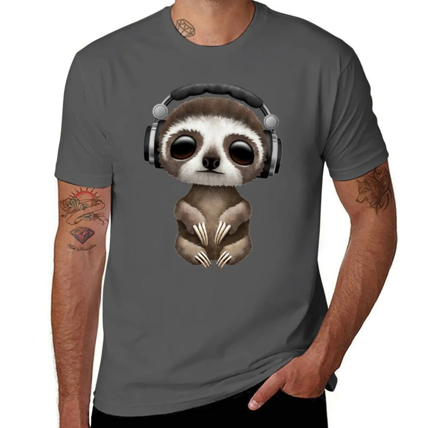 Cute Baby Sloth Deejay T-Shirt