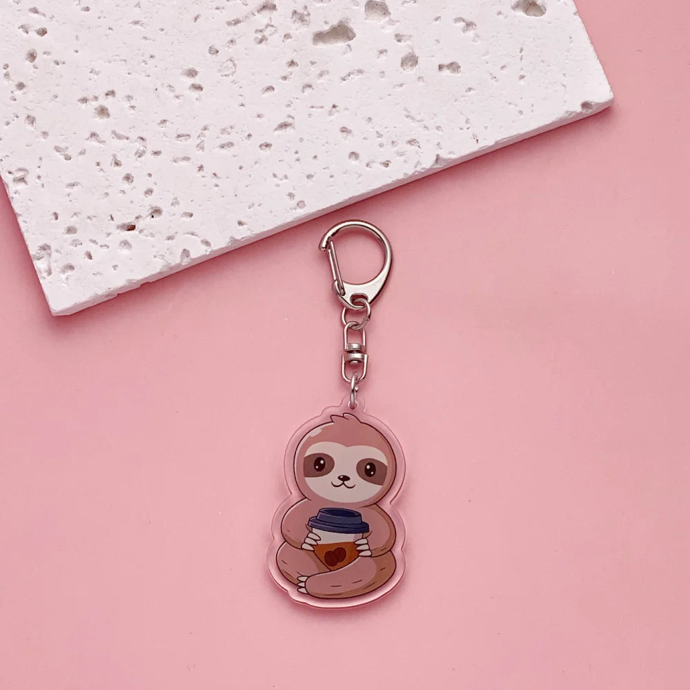 Sloth Acrylic Keychain