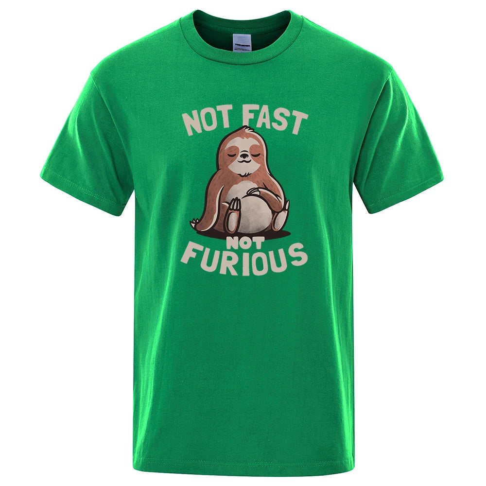 Not Fast Not Furious Sloth T-Shirt