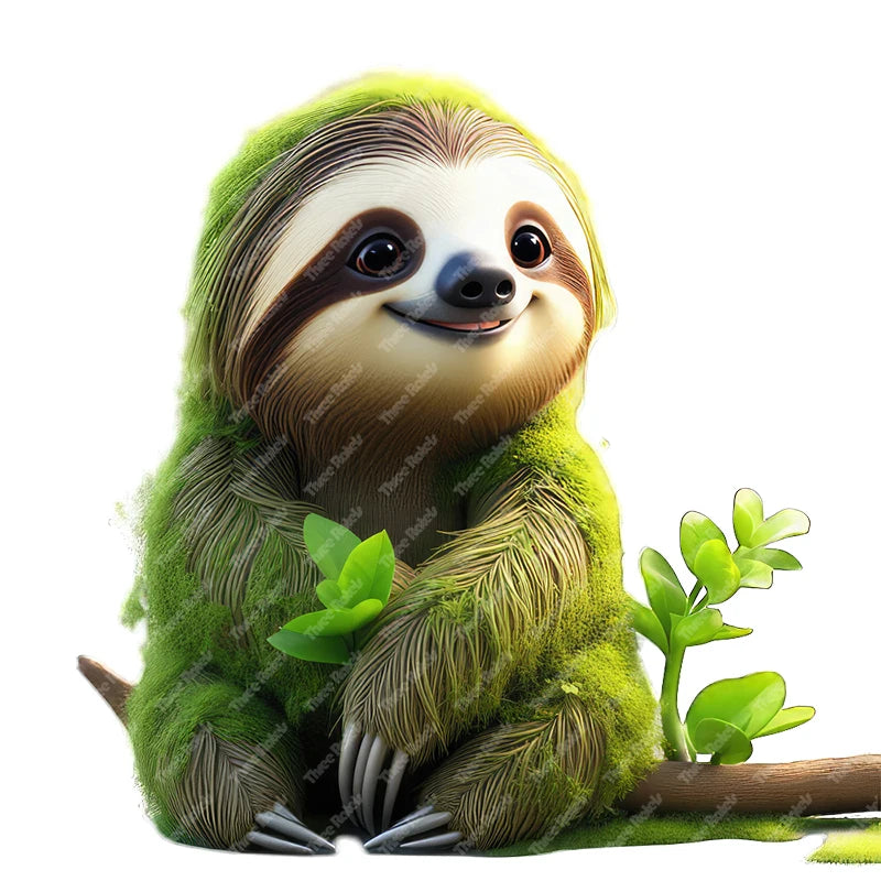 Forest Sloth Wall Stickers