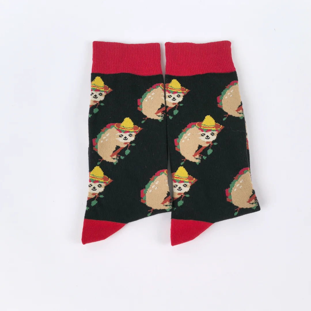 Cartoon Sloth Design Mid-Calf Socks product photo 3