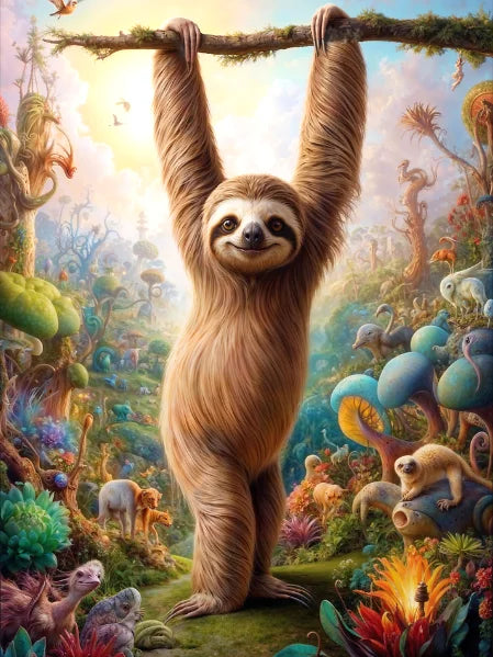 Sloth Diamond Art Kit