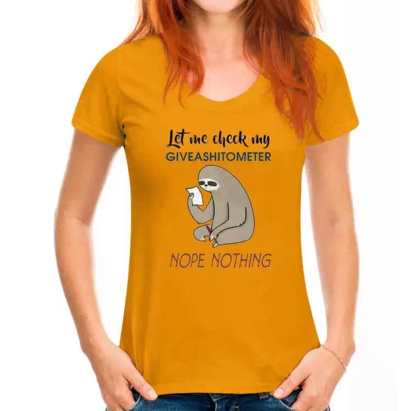 Let Me Check Sloth T-Shirt