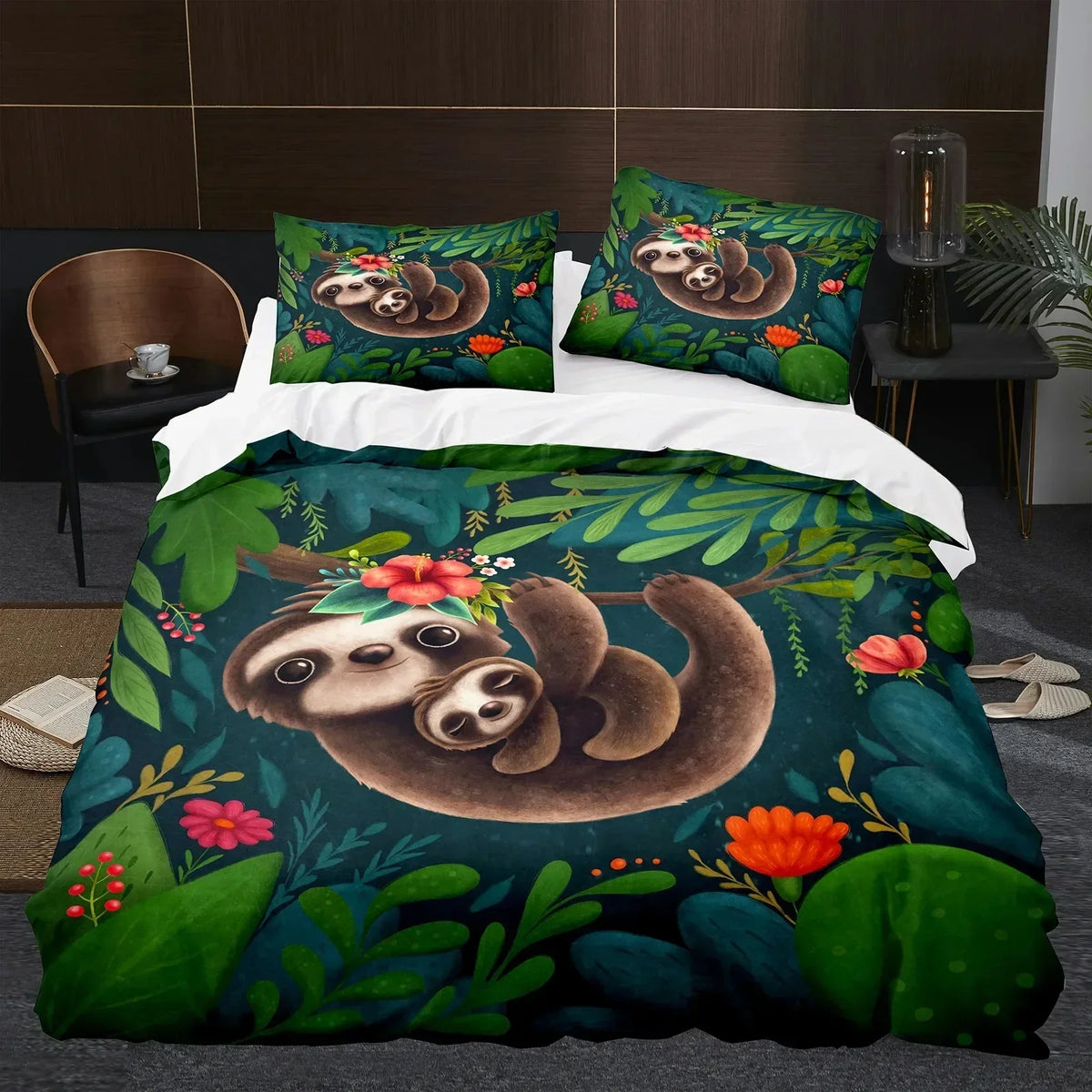 Sloth & Baby Bedding