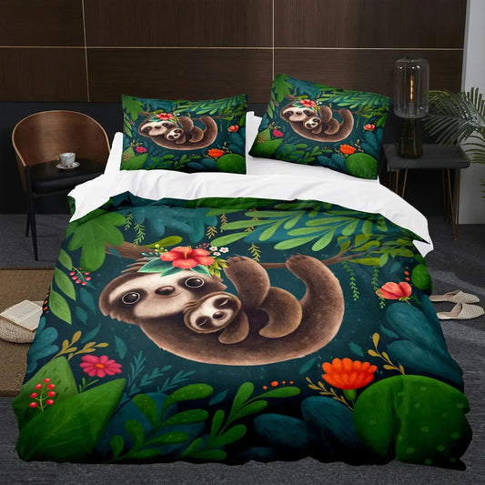 Sloth & Baby Bedding