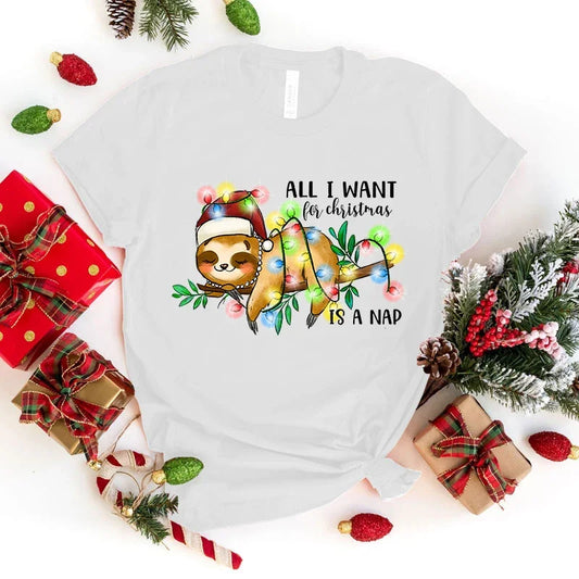 All I Want For Christmas Is A Nap T-Shirt