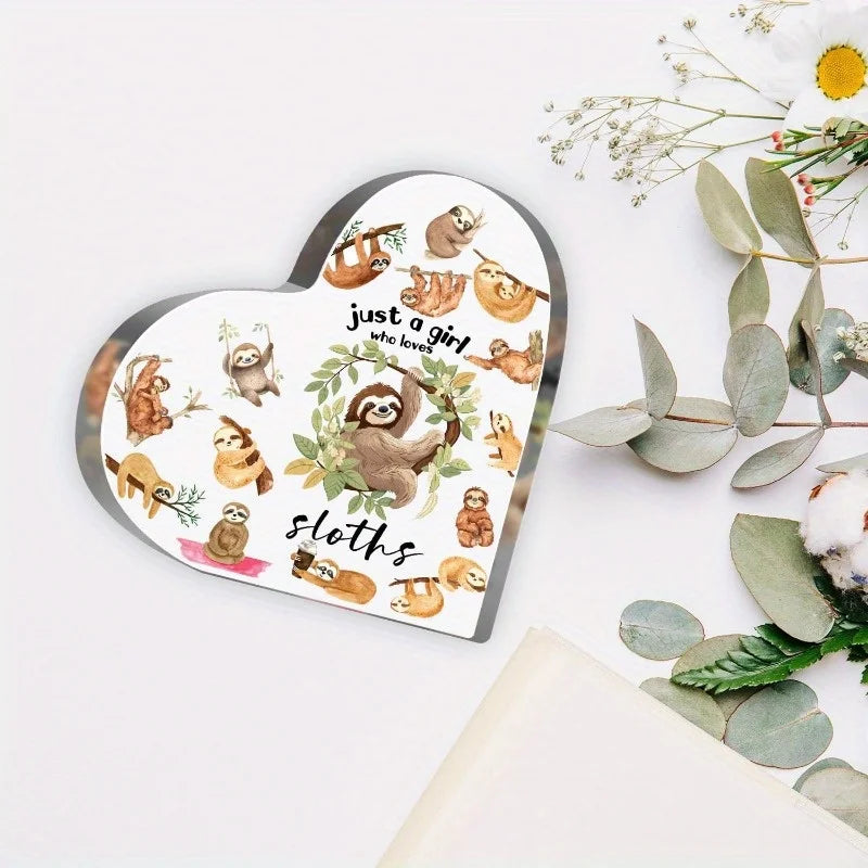 Just a Girl Who Loves Sloths Acrylic Sign