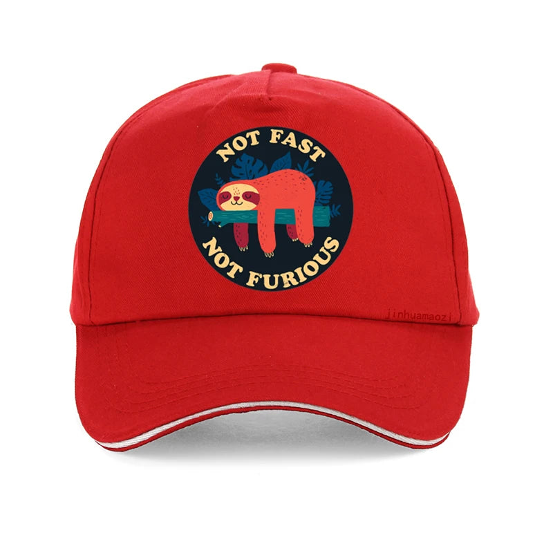 Not Fast Not Furious Sloth Baseball Cap