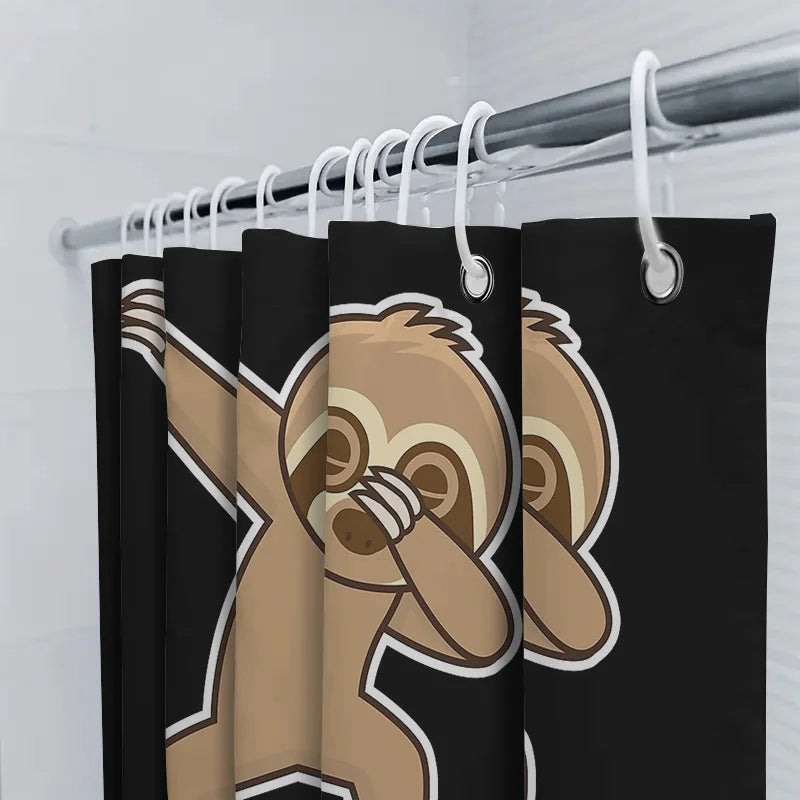 Dabbing Sloth Shower Curtain