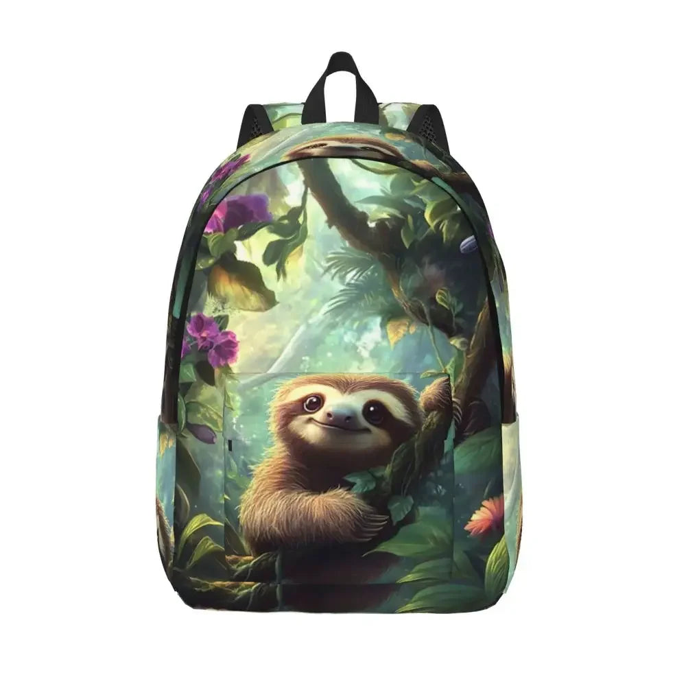 Sloth Jungle Print Backpack