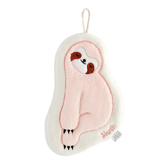 Set Of 5 Pink Sloth Towels