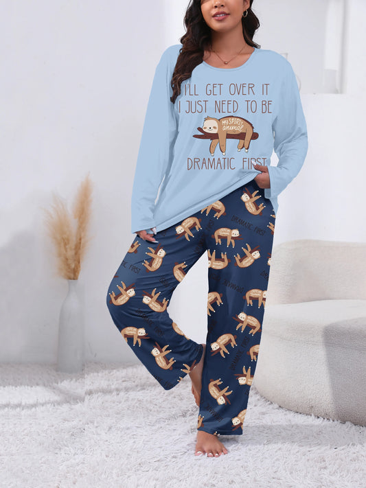 I'll Get Over It Sloth Long Sleeve Long Pants Pajamas