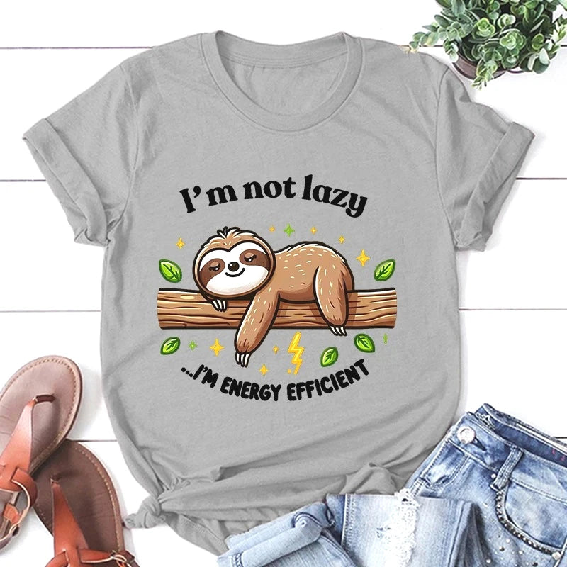 I'm Not Lazy I'm Energy Efficient Sloth T-Shirt