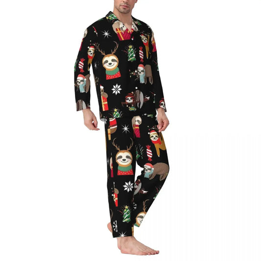 Sloth Christmas Pajama Set product photo