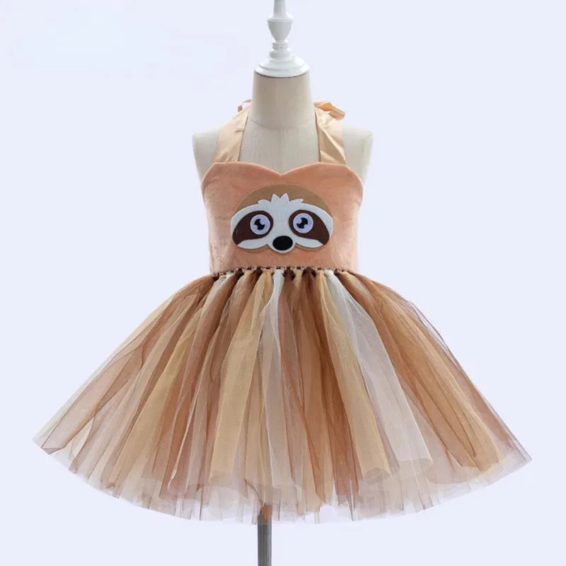 Baby Girl Sloth Tutu Dress