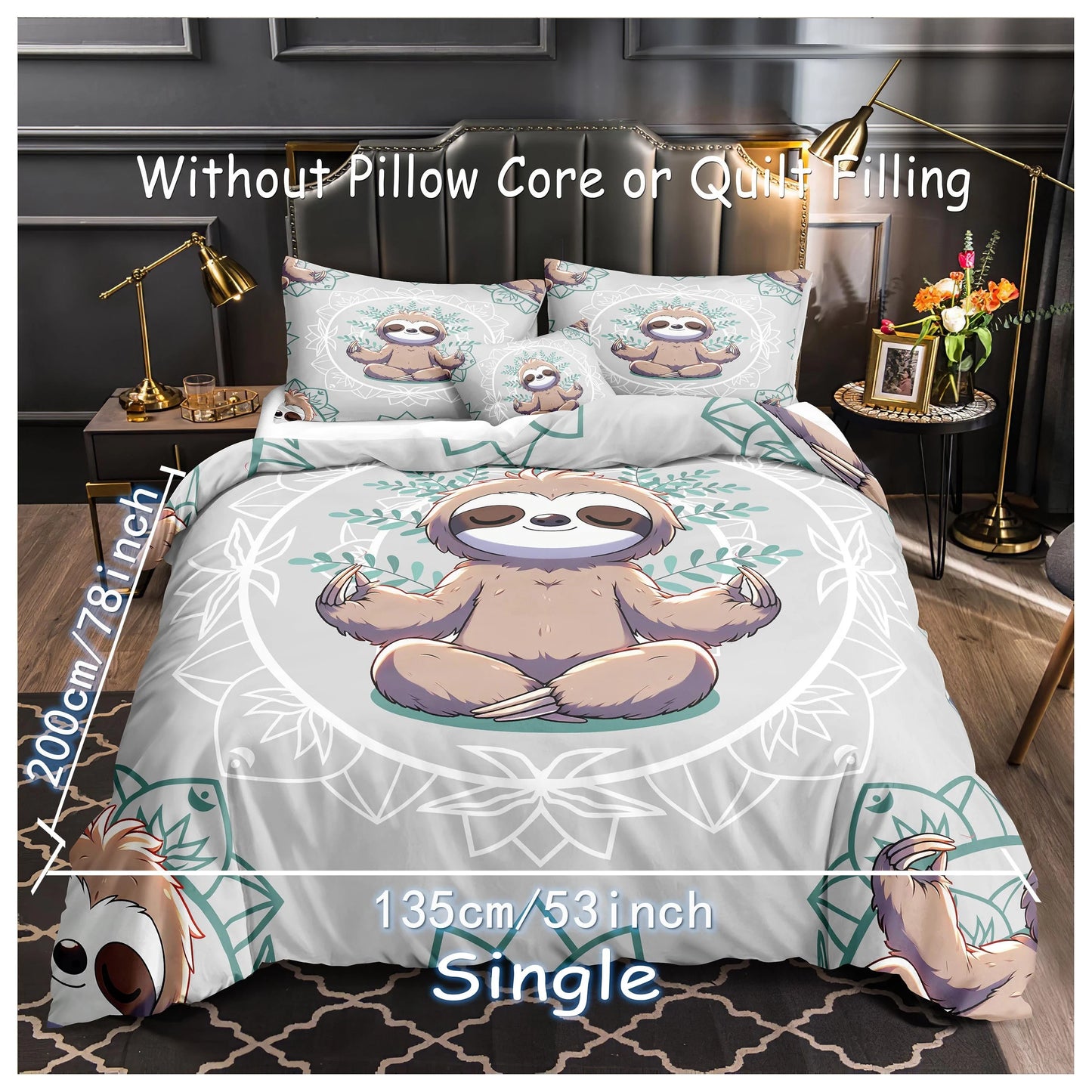 Sloth Paradise Bedding Set