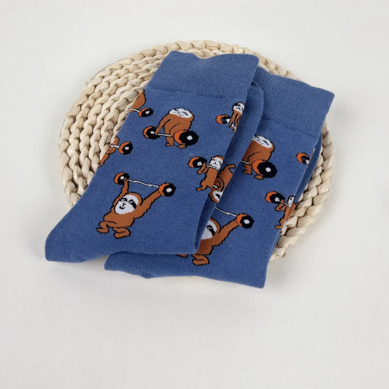 Sloth Bodybuilding Weightlifting Socks
