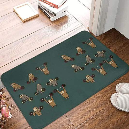 Sloth Weightlifting Doormat