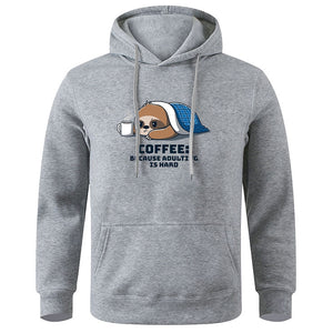 Coffee Because Adulting Is Hard Hoodie