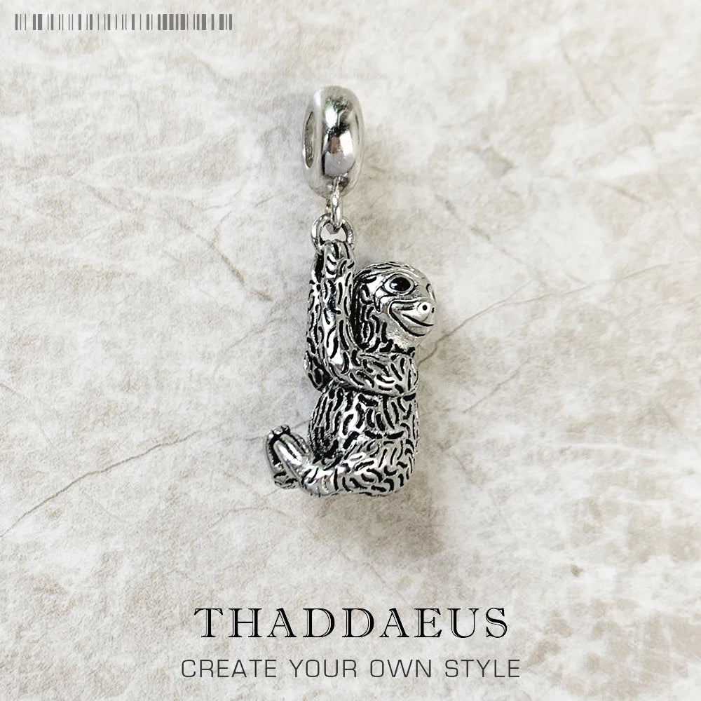 Sterling Silver Sloth Hanging Charm