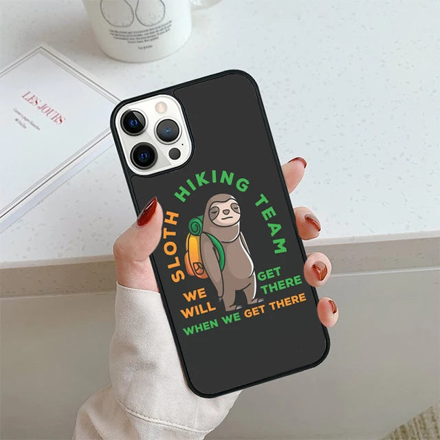 Sloth Hiking Team Phone Case For iPhone